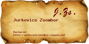 Jurkovics Zsombor névjegykártya