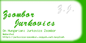 zsombor jurkovics business card